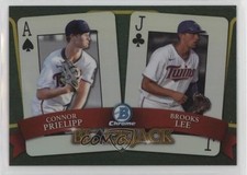 2022 Bowman Draft Blackjack Refractor /250 Connor Prielipp Brooks Lee #BJ-6 14mx