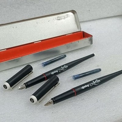 NOS Rotring Fountain Art Pen Set with Cartridges & Case Made in Germany VP860