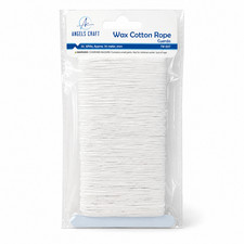 White Waxed Cotton Cord 1mm x 30m Jewelry Making Rope