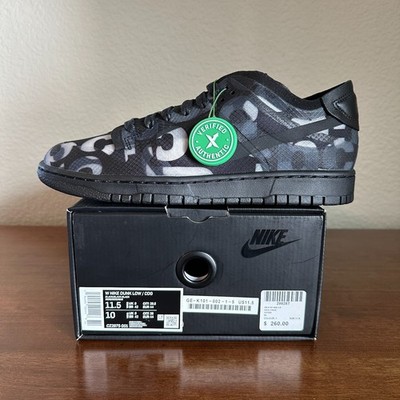 Nike Dunk Low Comme Des Garcons Print Womens 11.5 New CZ2675-001