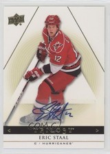 2013-14 Upper Deck Trilogy Auto Eric Staal #19 Auto 3y4