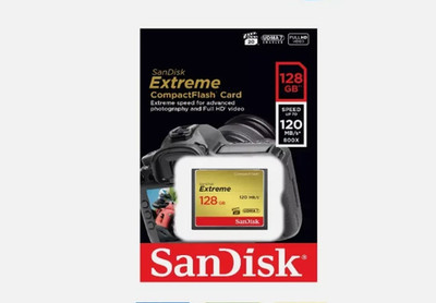 SanDisk CF Extreme 128GB 120MB/s CompactFlash Memory Card New