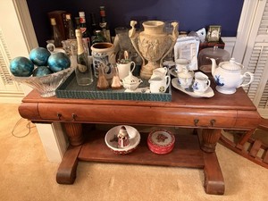 Fine Antique 1800s Victorian Mahogany Library Table
