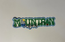 Mountain Vibes Scrapbook Title Die Cut Paper Pieced Mountains  Trees
