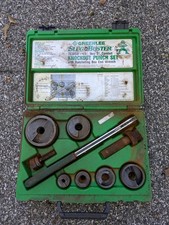 Greenlee 7238SB Slug Buster Knockout Kit Ratchet Wrench Punch Set 1/2 In - 2 In