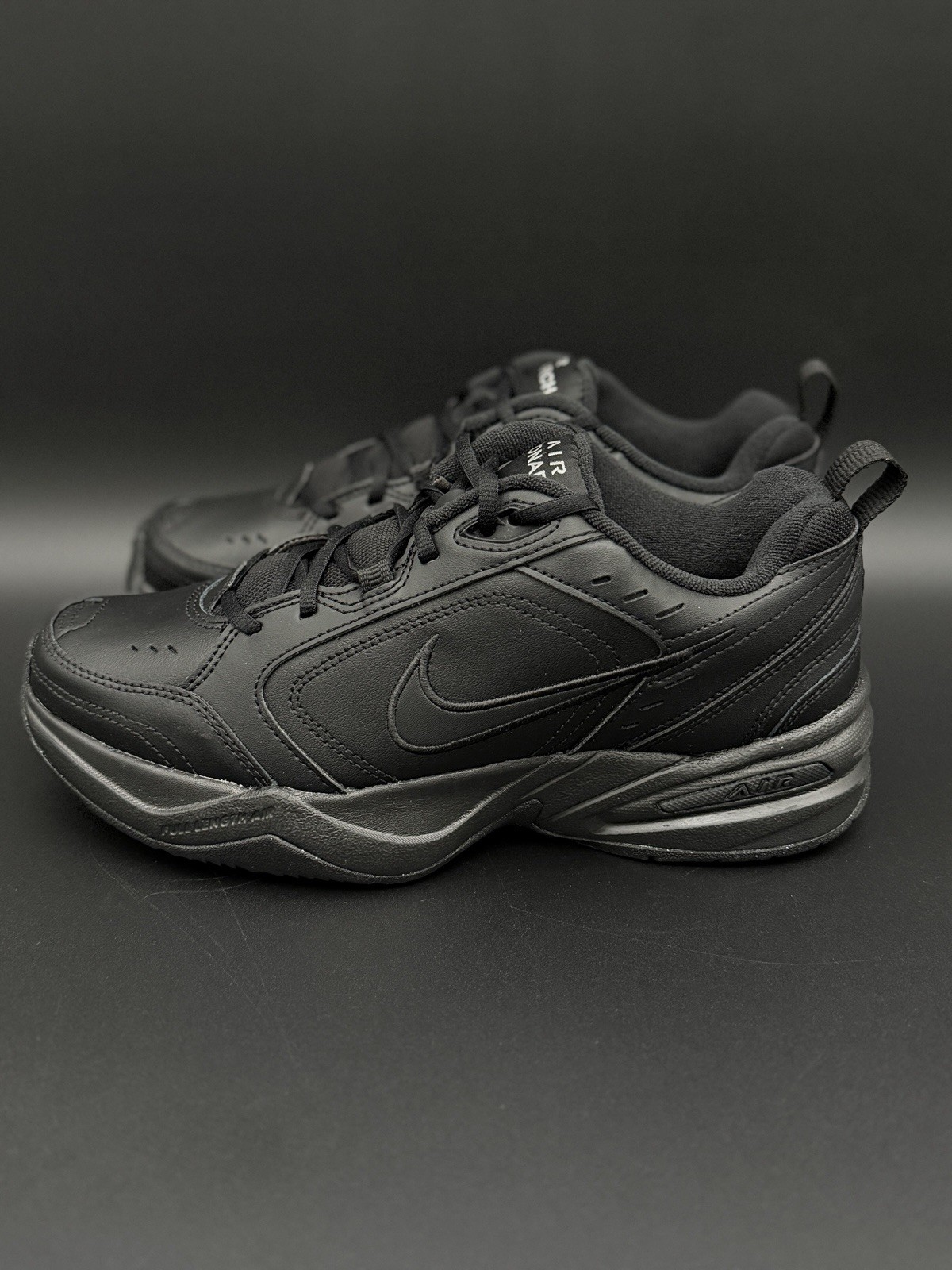 Nike Air Monarch IV Black/Black 415445 001 Medium Width Dad Men's Shoes Comfort