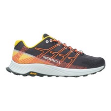 Merrell Moab Flight Trail Running Shoe in Black/Sulphur Men