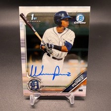 2019 1st Bowman Chrome Wenceel Perez RC CPA-WP Auto Detroit Tigers Rookie
