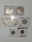 UNC Morgan & Peace Dollar, Three Quarters, And Two Mercs UNDER MELT!!