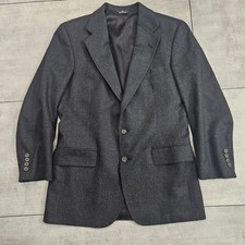 Polo University Club Ralph Lauren Charcoal Grey Virgin Wool Blazer Sport Coat 40
