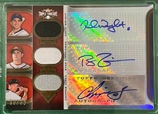 2011 Triple Threads David Wright Chipper Jones Ryan Zimmerman Relic Auto #19/36