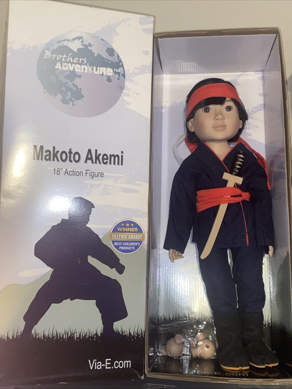Via-E Brother Adventures Mako Akemi Action Figure Doll