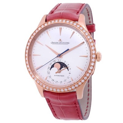 Jaeger LeCoultre Master Ultra Thin Automatic Moon Phase Diamond Ladies Watch
