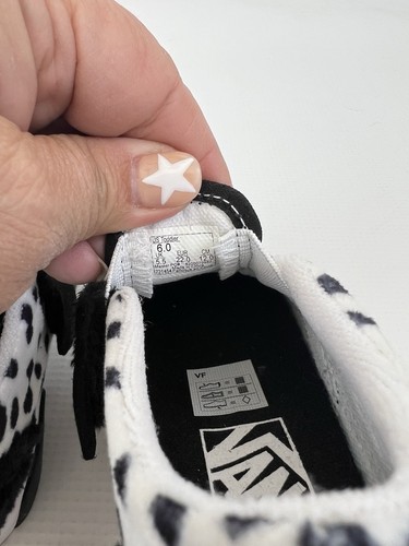 VANS Off the Wall Toddler Size 6 Spotted Dog Shoes Slip On Dalmatian New Cute! - Picture 8 of 9