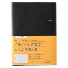 NOLTY Planner 2026 A5 Weekly Ecrit 1 Black 9671