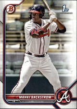 2022 Bowman Prospects #BP-121 Mahki Backstrom Atlanta Braves