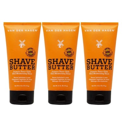 3 Van Der Hagen Shave Butter- Best Shave 3 pack (6 oz/tube)