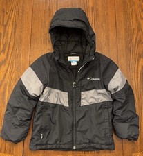 Columbia Boys Size XS 6/7 Colorblock Hooded Winter Jacket Outgrown Extend Slv