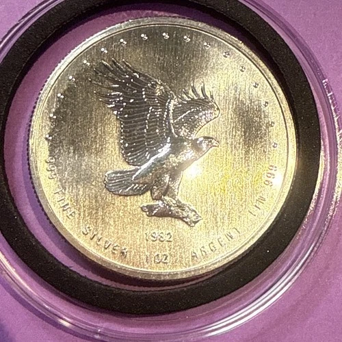 1 Oz Vintage 1982 Monex via RCM American Eagle Silver Coin .999 fine