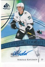 2020-21 SP Game Used Blue #128 Nikolai Knyzhov AUTO