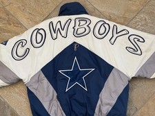 Vintage Dallas Cowboys Pro Player Parka Football Jacket, Size Medium