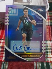 2020 Absolute Albert Okwuegbunam Auto PURPLE NUMBERED 2/5 ROOKIE RC DENVER SSP !