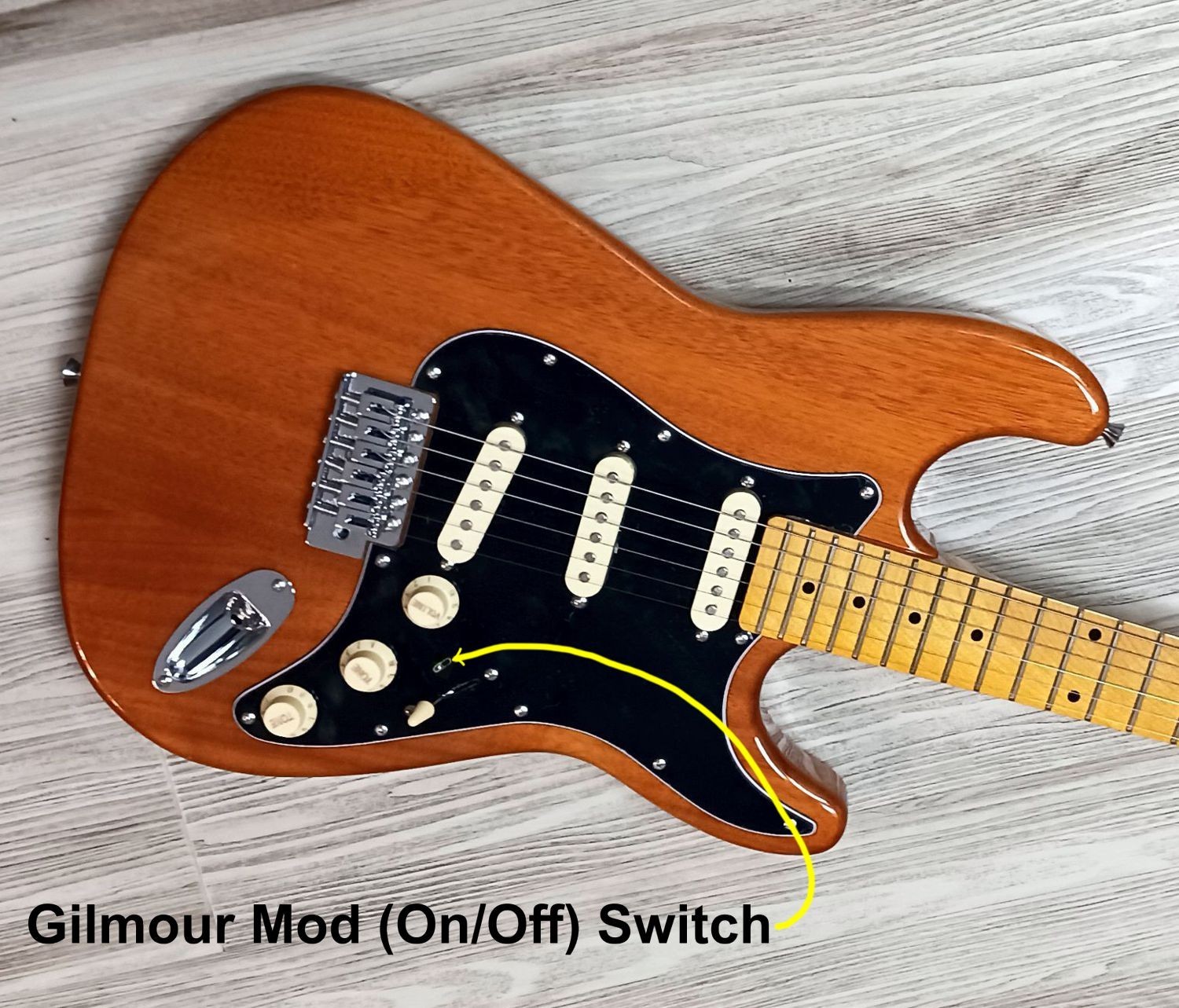 Fender Stratocaster Natural Guitar w/ Gilmour MOD Strat SSS LTD Maple Neck  &Bag