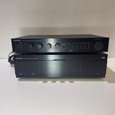 Vintage Kenwood Basic C1 & M1A Pre/Power Amp Combo – Powers Up – No Sound