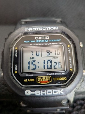 CASIO G-SHOCK DW-5600C-1V Speed Model 901 Vintage Digital Watch
