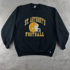 Russell Athletic St Anthony’s Sweatshirt Mens Size XXXL Black Football Vintage