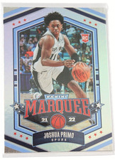 2021-22 Panini Marquee Basketball Joshua Primo RC #337 Rookie Card Spurs