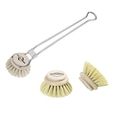 Kuchenprofi Classic Dishwashing Brush and 2-Pack Refill