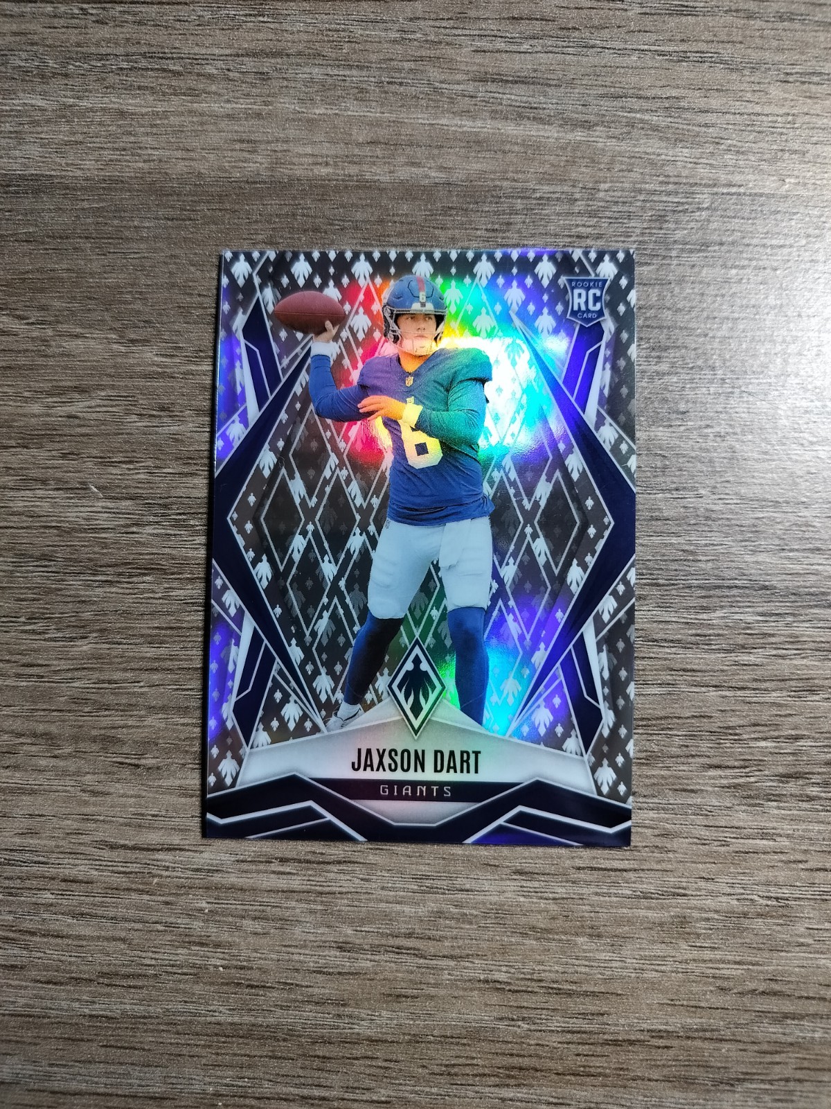 2025 Panini Phoenix Jaxson Dart RC Silver Knight /149 New York Giants #200