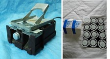 Vintage Working View-Master FC-1 Film Cutter with original box, 12 reel blanks