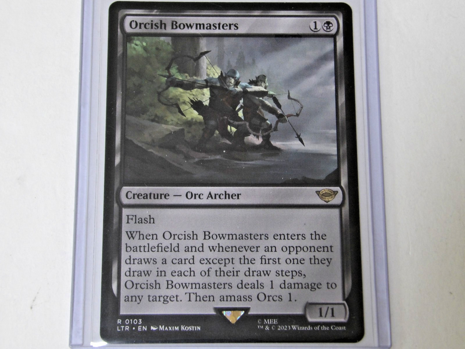 MTG Orcish Bowmasters LTR NM Rare 103 Lord Of The Rings LOTR Magic the Gathering