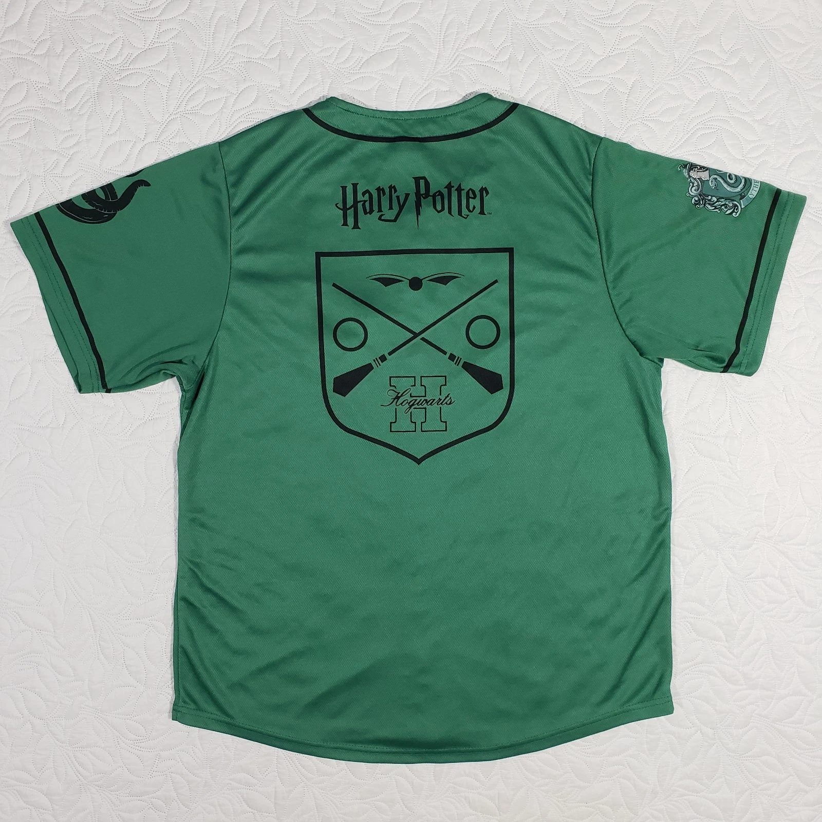 Washington Nationals Harry Potter Slytherin Baseball Jersey Large SGA