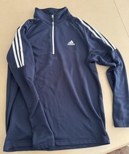 New Adidas Golf Shirt Men's Classic 1/4-Zip Peformance Pullover Navy LG