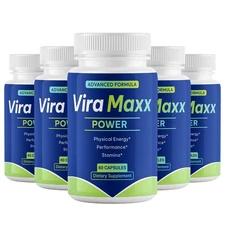 (5 Pack) Vira Maxx Power, ViraMaxx for Men to Enhancement Support Health Stamina