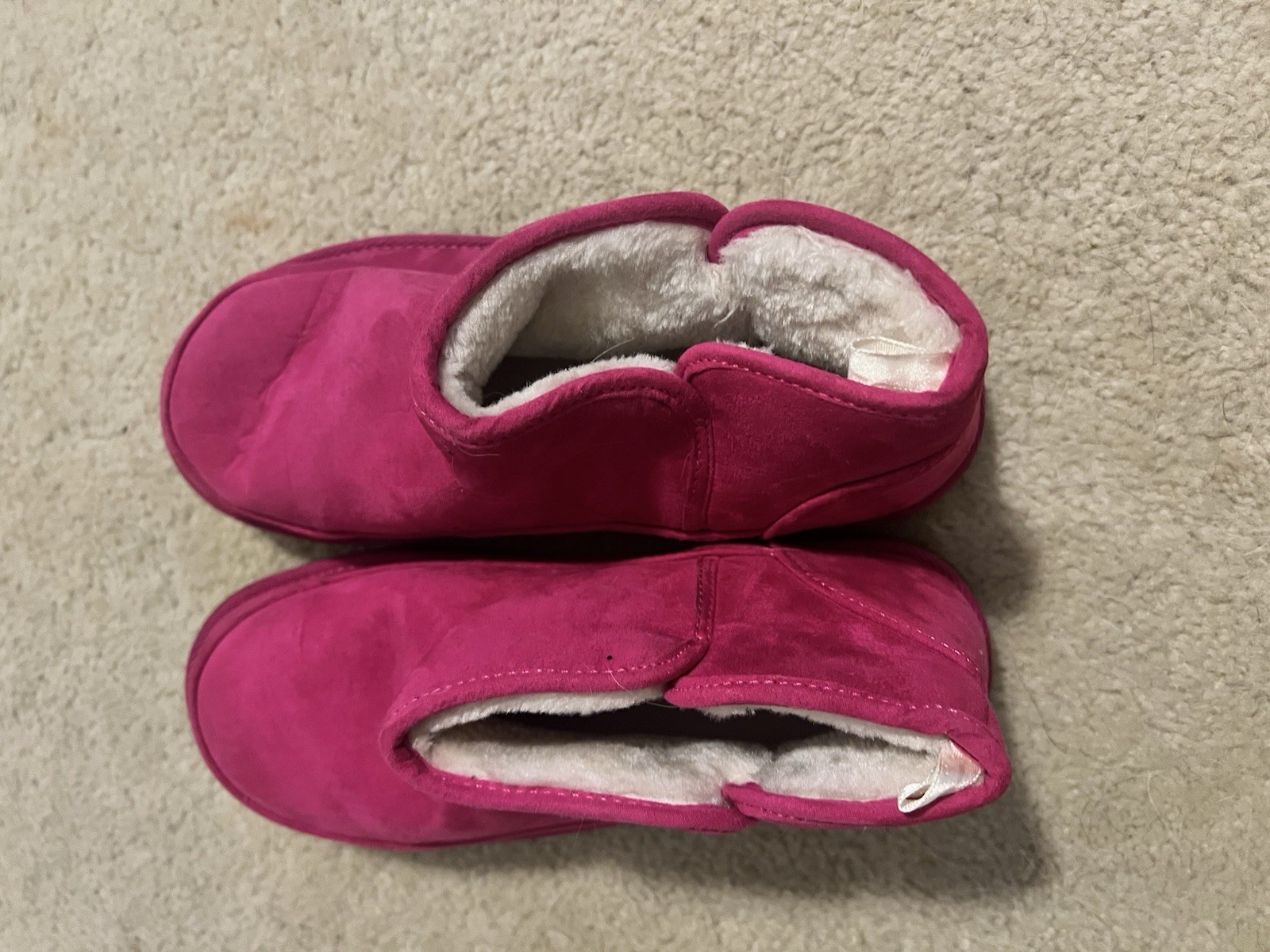 Old Navy Women's Cozy Lined Faux Fur Winter Boots Pink, Size 6
