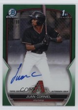 2023 Bowman Chrome Prospect Green Refractor /99 Juan Corniel #CPA-JCL Auto 1l2a
