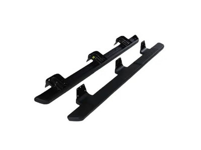 Genuine Cab Length Painted Running Boards Crew Cab Matte Black