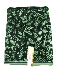 NEW HOLLY & MOSS GREEN HOLIDAY CHRISTMAS HOLLY LEAVES COTTON,VISCOSE BATH TOWEL