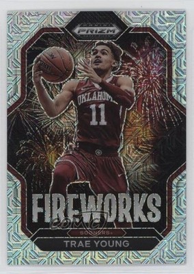 2023-24 Panini Prizm Draft Picks Fireworks Mojo Prizm 22/25 Trae Young #19 o7m