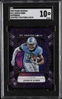 2023 PANINI OBSIDIAN SUPERNOVA EE PURPLE #12 JAHMYR GIBBS/75 ROOKIE RC SGC 10 GM