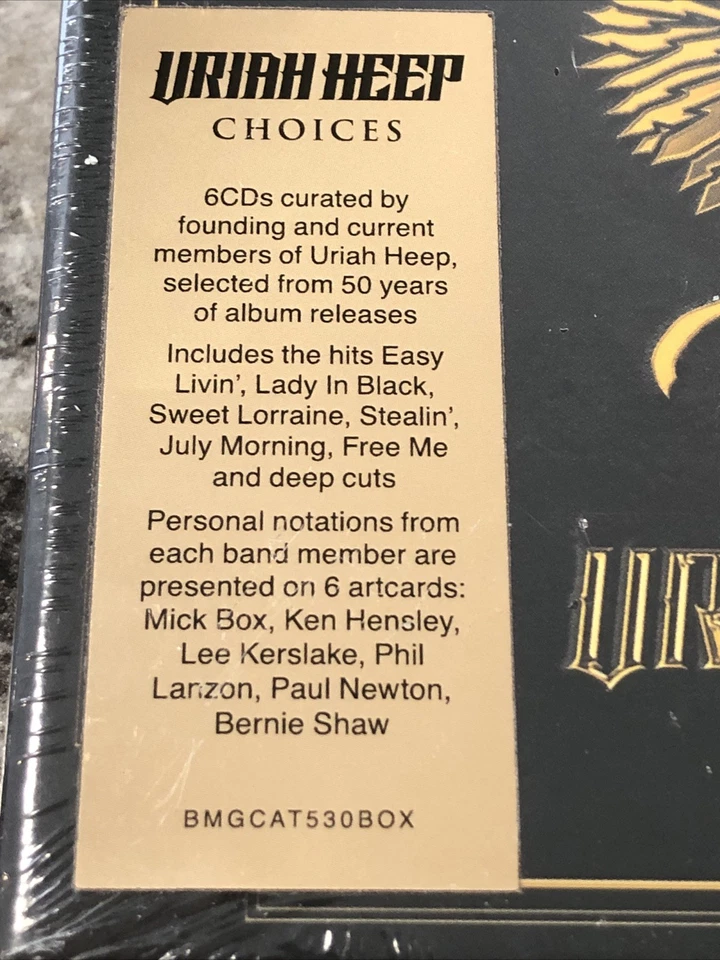 Uriah Heep Choices CD 2021 Box Set UK Import 6 Disc Rare New Sealed - Image 3 of 4
