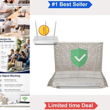 WiFi Router Cover 11.5IN 14.5IN Shielding Blocking EMF Guard Fabric for Two