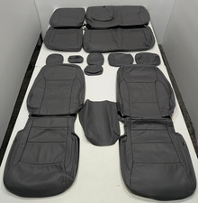 For Ford F150 Crew Cab Lariat 2021-2026 Gray Leather Seat Covers Na12