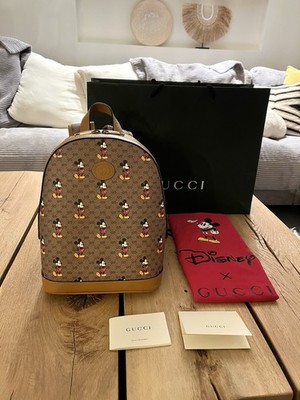 Gucci Rucksack Backpack Limited Edition Mickey Mouse Neu Tasche GG Surpreme