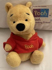 New 1990s Mattel Disney  Winnie The Pooh  Bean Bag Plush Toy