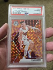 🏀 Tyler Herro #223 Reactive Orange RC 2019 Mosaic PSA 10 Rookie Miami Heat 🏀